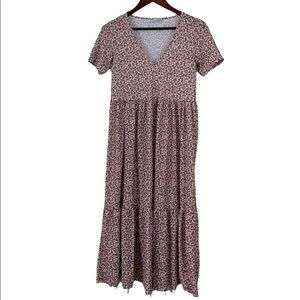 Flower Print MIDI Dress